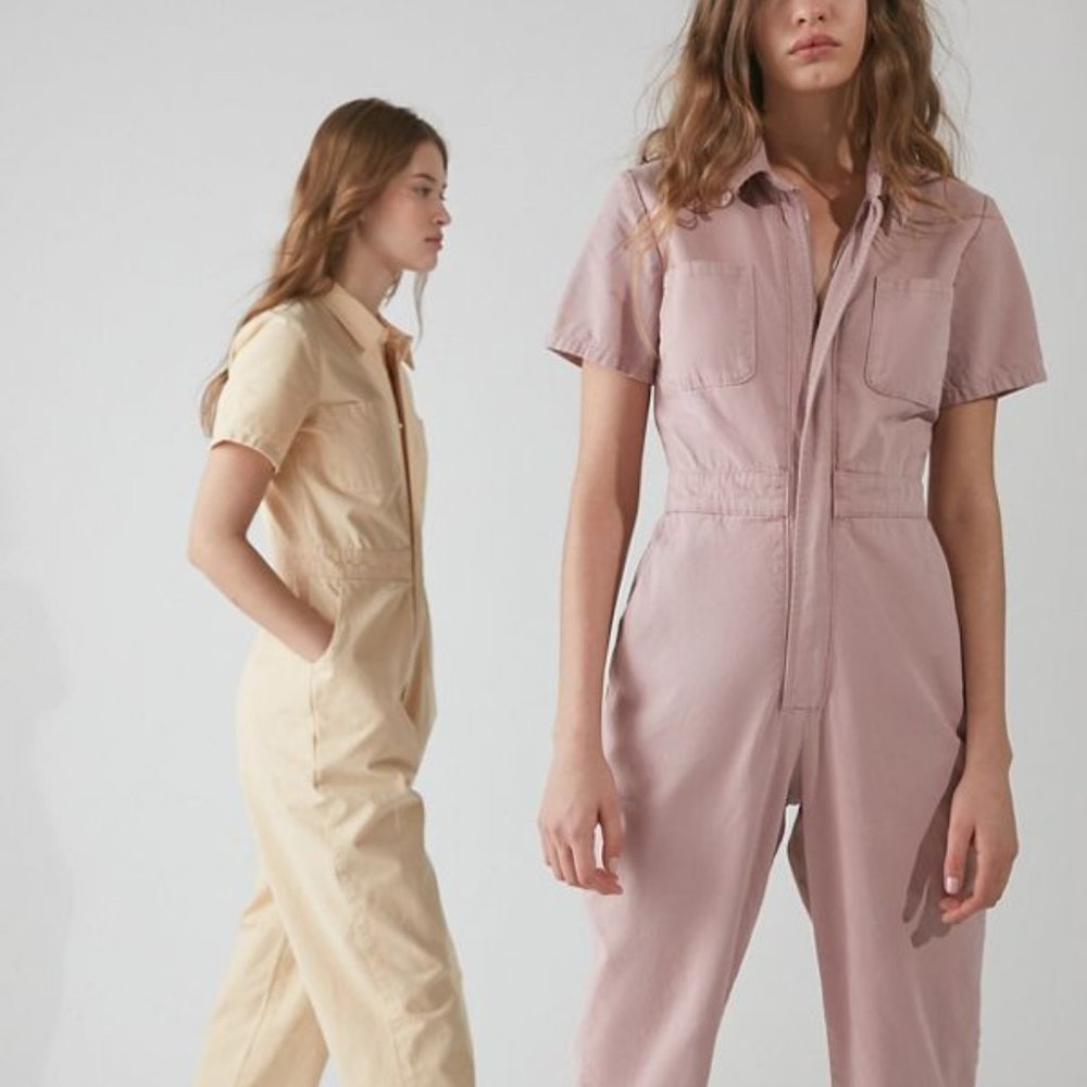 Urban Outfitters Take Flight Ivory Jumpsuit-Small - Picture 2 of 9